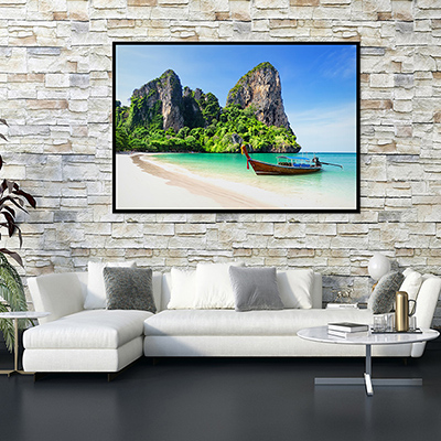 Create large custom wall art with our gallery wrap canvases